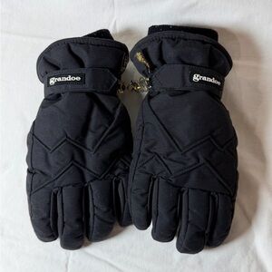 Grandoe Black Men's Medium GORETEX Vintage Premium Winter Gloves